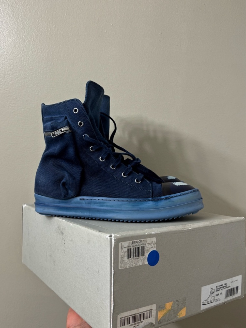 *SOLD* Rick Owens Cargo ‘Indigo’
-Grailed: abvv